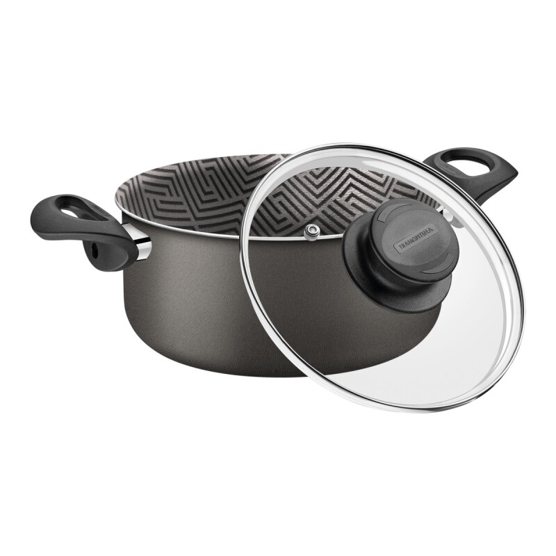 CACEROLA TRAMONTINA PARIS TAPA DE VIDRIO • 3.8L • 22cm CACEROLA TRAMONTINA PARIS TAPA DE VIDRIO • 3.8L • 22cm