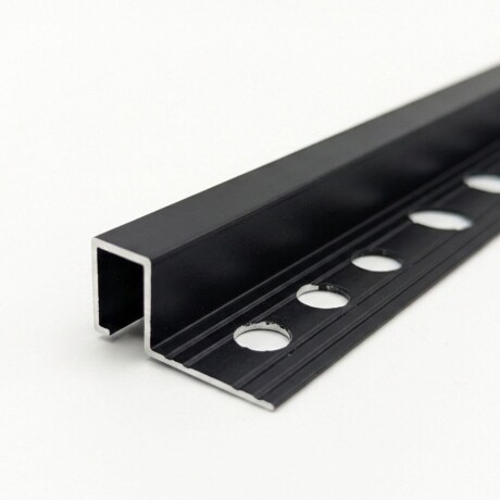 Guardacanto Quadra Aluminio Cromo Mate Para Porcelanato 12mm x 2.5mts Guardacanto Quadra Aluminio Cromo Mate Para Porcelanato 12mm x 2.5mts