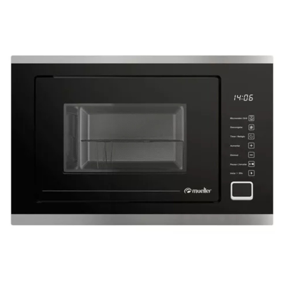 Microondas Mueller Espejado Empotrable 25L MWOMM0225G1 