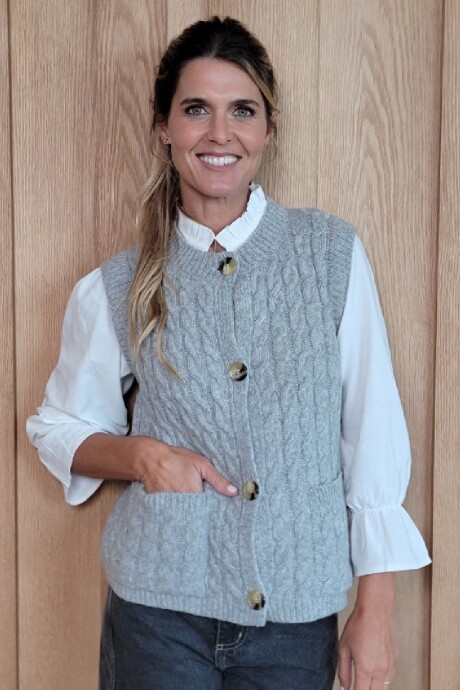 Chaleco Calafate Gris Melange