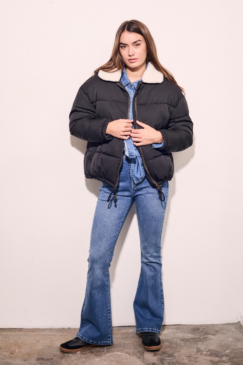 Campera Capitoneada Negro