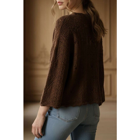 Sweater Textura Chocolate