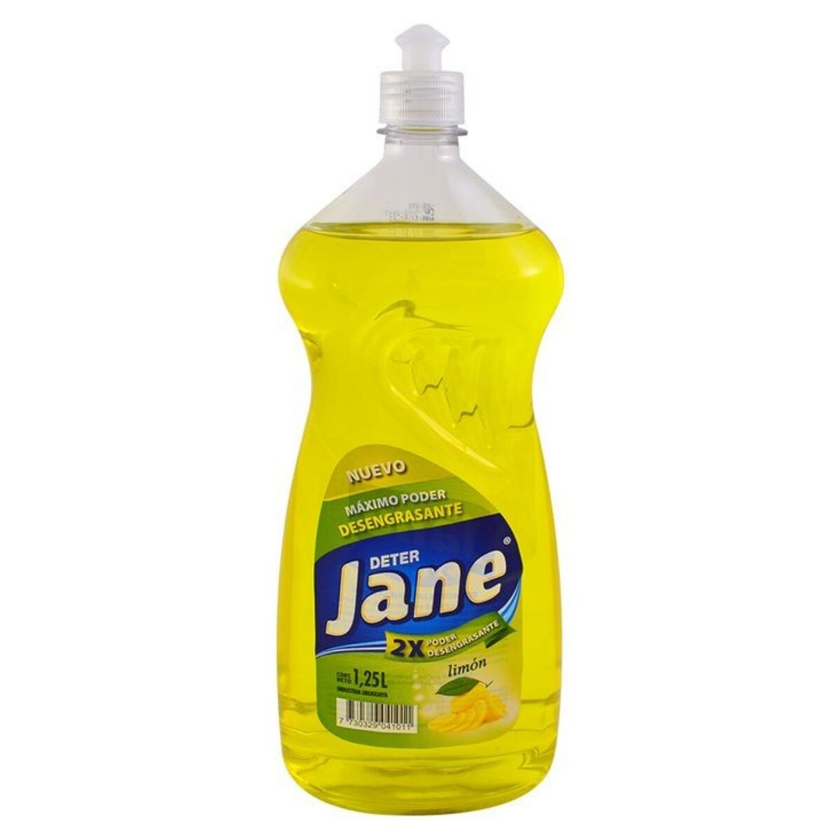 Detergente Líquido Deter Jane Limón - 1.25 LT 