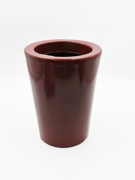 MACETA 17X30CM ROJO MARMOLADO BORDEAUX