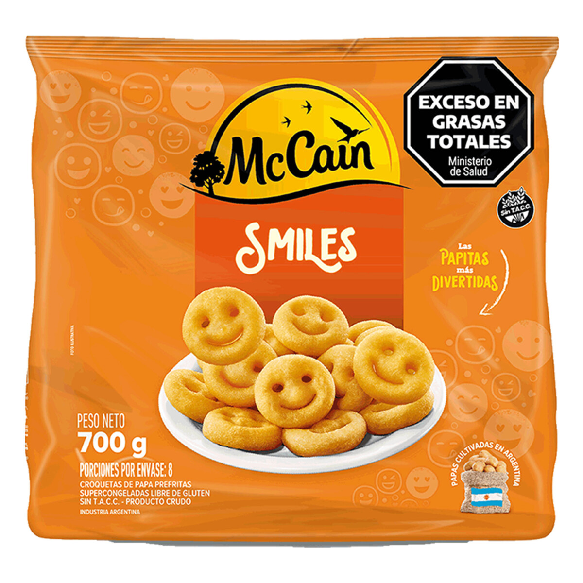 Papas Fritas Smiles McCain 700 Gramos 