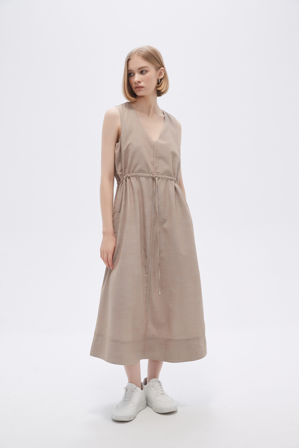 Vestido Mexal Beige Oscuro
