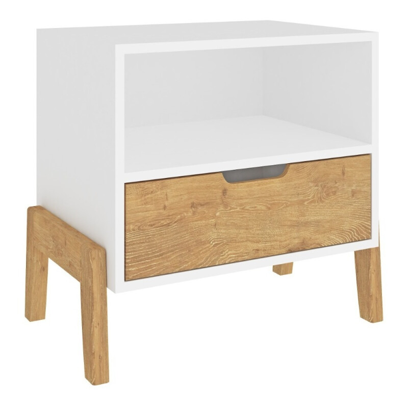 Mesa De Luz Nordica Living Dormitorio Combinada 1 Cajón Mesa De Luz Nordica Living Dormitorio Combinada 1 Cajón