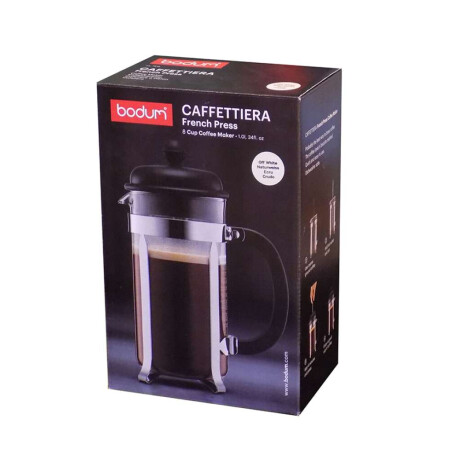 Cafetera 3Tzas 350Ml Caffettiera Bodum Blc/ Cromo