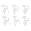 Set De 6 Sillones De Plástico Bela Vista Mor Color White Blanco (Pausado) Set De 6 Sillones De Plástico Bela Vista Mor Color White Blanco (pausado)