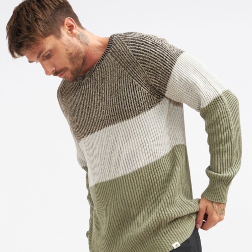 Buzo Hombre Tejido N+ Negro/beige