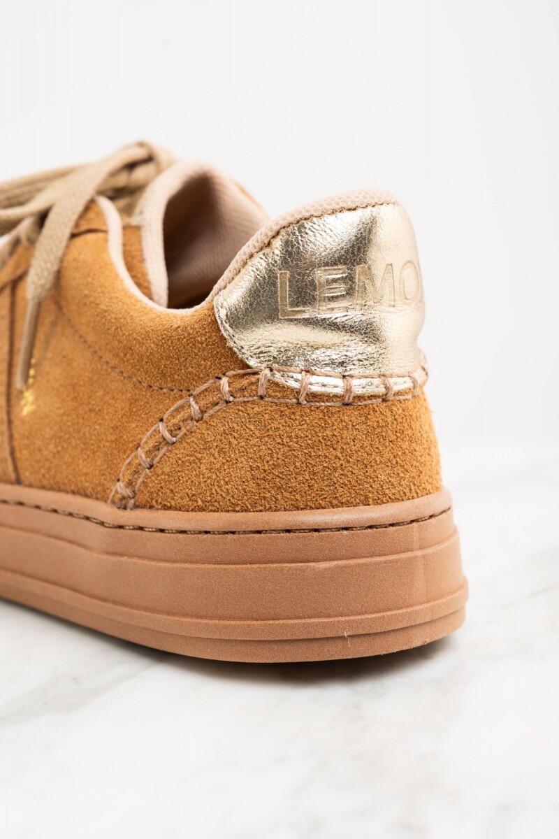 Zapatilla Gamuza Camel