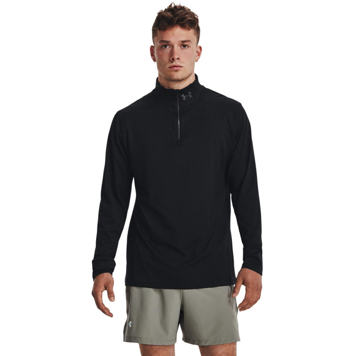 UA LAUNCH PRO 1/4 ZIP-BLK - BLK-001 