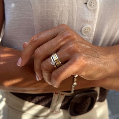 Alianzas Números Romanos - Plata y Oro Alianzas Números Romanos - Plata y Oro