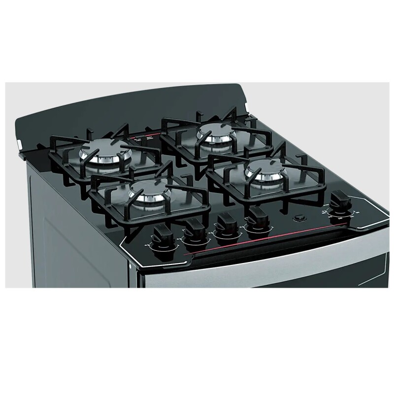 Cocina James C 804 V Negra 4 Hornallas Y Horno A Gas Color Negro Cocina James C 804 V Negra 4 Hornallas Y Horno A Gas Color Negro