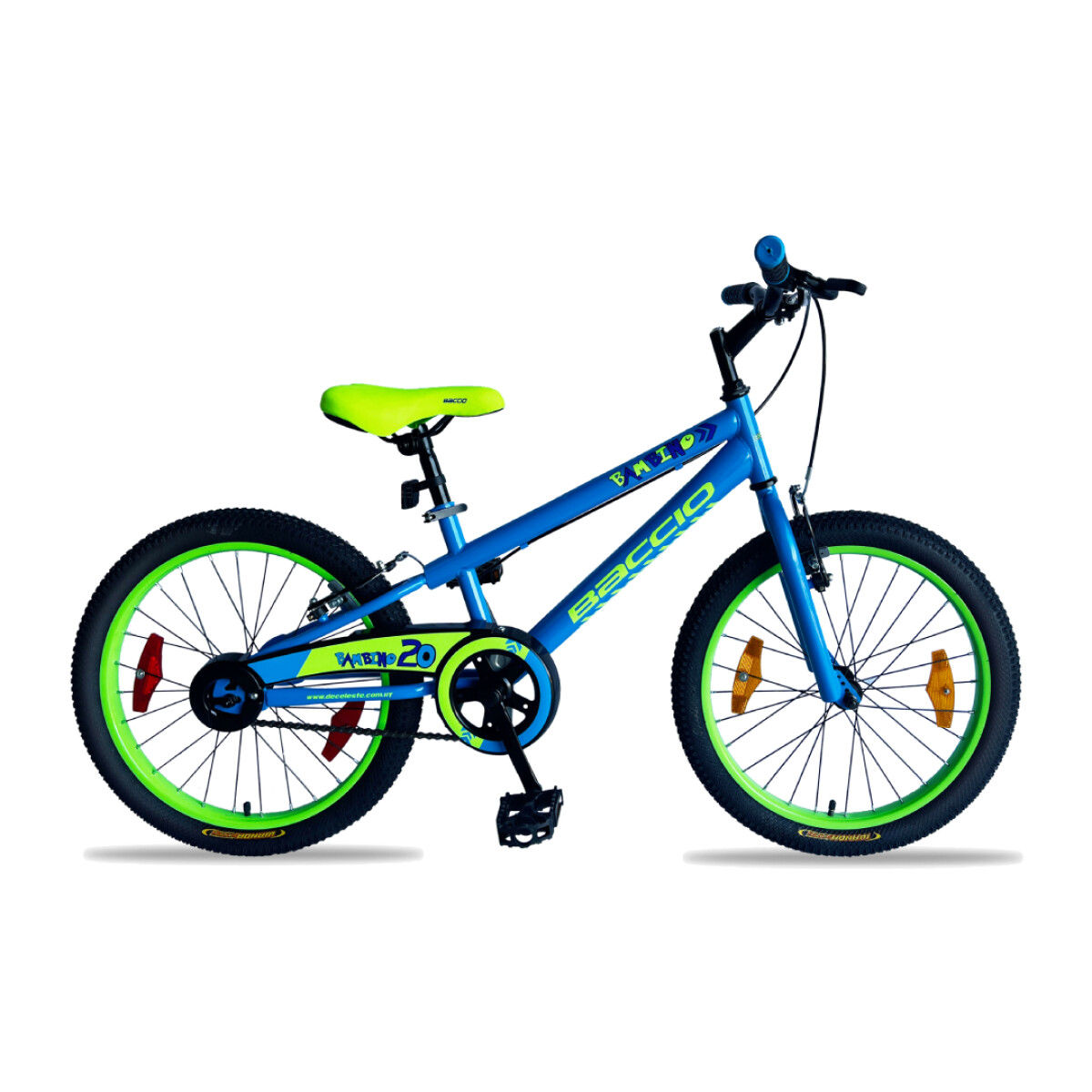 Bicicleta para niños Baccio rodado 20 Bambino - Verde/Amarillo 