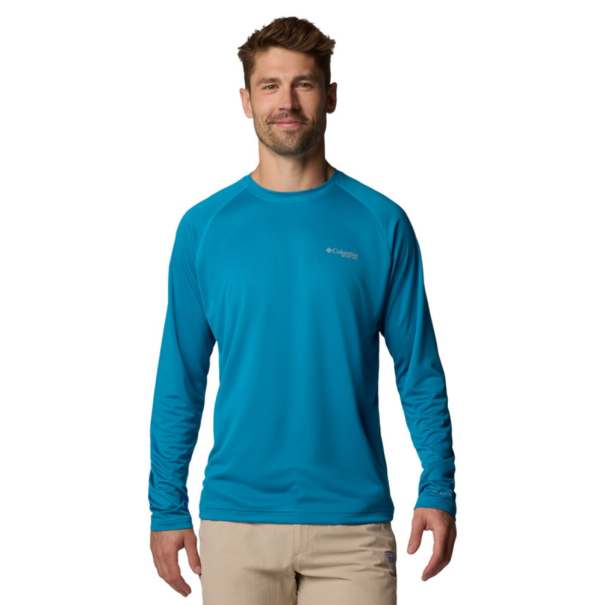 Remera PFG Solar Stream Hombre - Blue Echo 