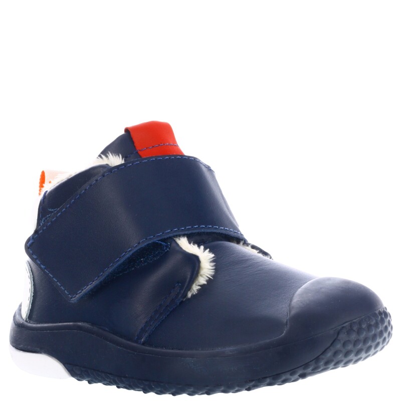 Botas Infantiles Bibi c/Velcro Corderito Azul Marino - Blanco - Rojo