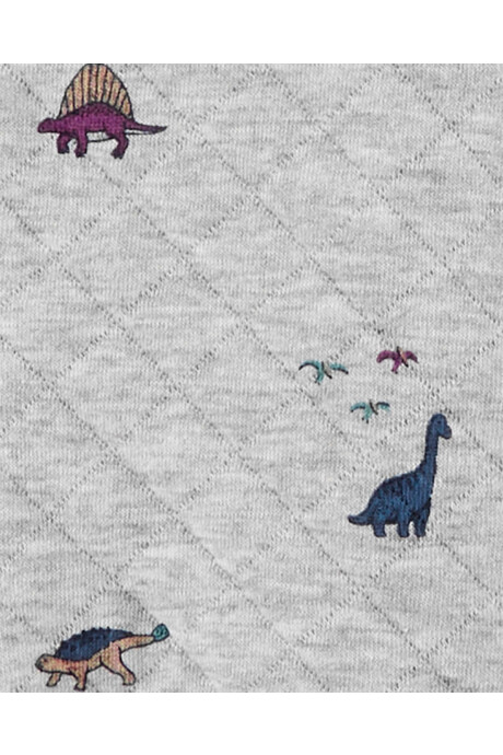 Set tres piezas de algodón, campera y pantalón capitoneados más body, diseño dinos Set tres piezas de algodón, campera y pantalón capitoneados más body, diseño dinos