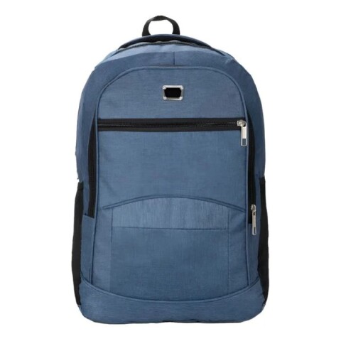 Mochila Liceal Escolar Urbana 3 Cierres azul