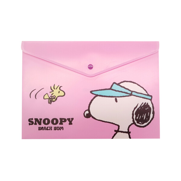 Carpeta Snoopy A Rosa Miniso Uruguay