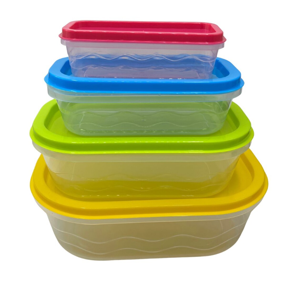 TUPPER DE PLÁSTICO SET x4 