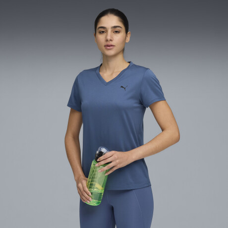 W TAD Ess.V Neck Tee 52589080 Azul