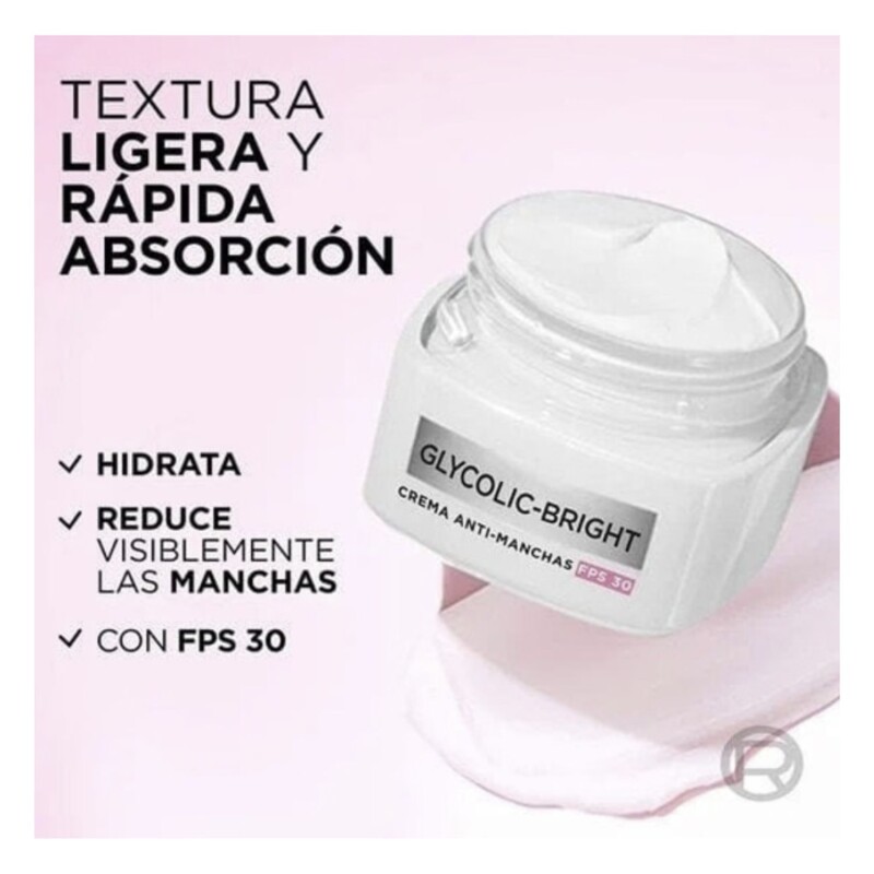 Crema Anti Manchas Loreal París Glycolic Bright Día - 50ml Crema Anti Manchas Loreal París Glycolic Bright Día - 50ml
