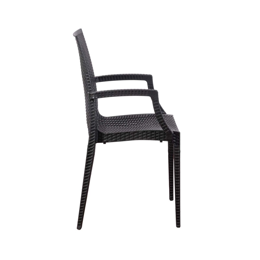 JUEGO COMEDOR NEGRO POLIPROPILENO KOLEOS
