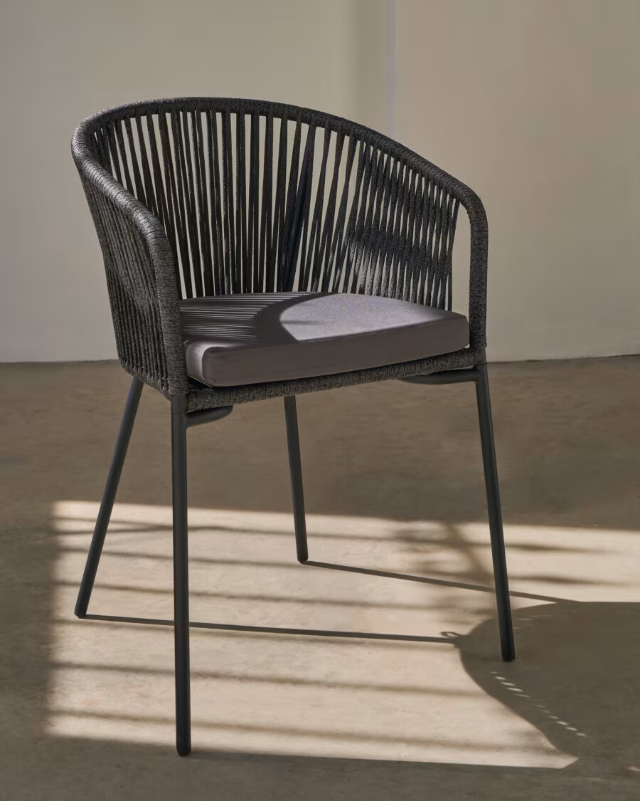 Silla Yanet cuerda y patas de acero galvanizado