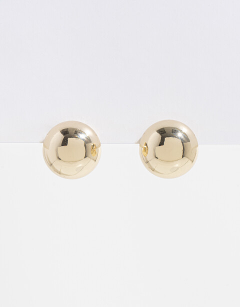 Aros Pasantes Metal Aros Circulares Chunky - Dorado