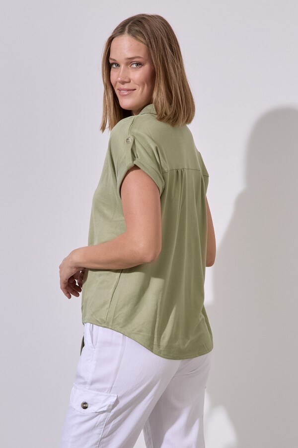 Blusa Botones VERDE