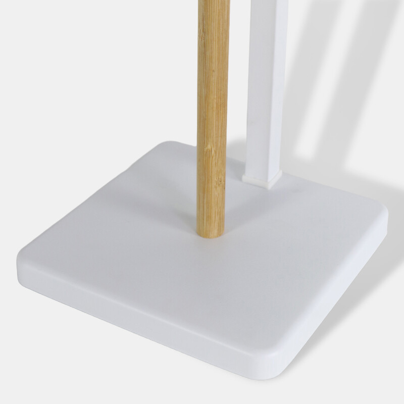 ORGANIZADOR METAL BLANCO/BAMBU P/PAPEL HIG Unica