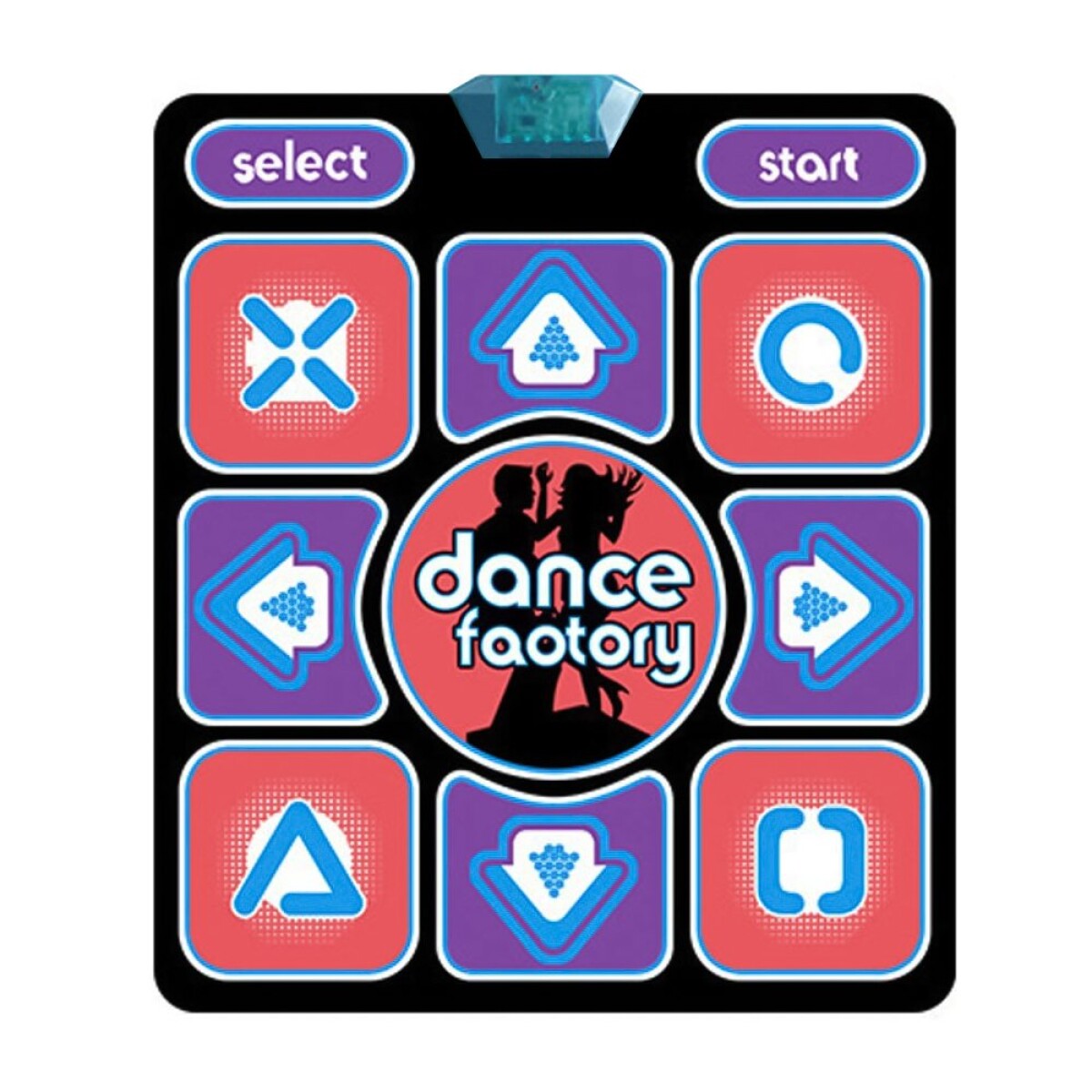 Alfombra Musica Juego Baile Dance Usb Pc Wii Xbox Tv Control - Variante Color Negro 