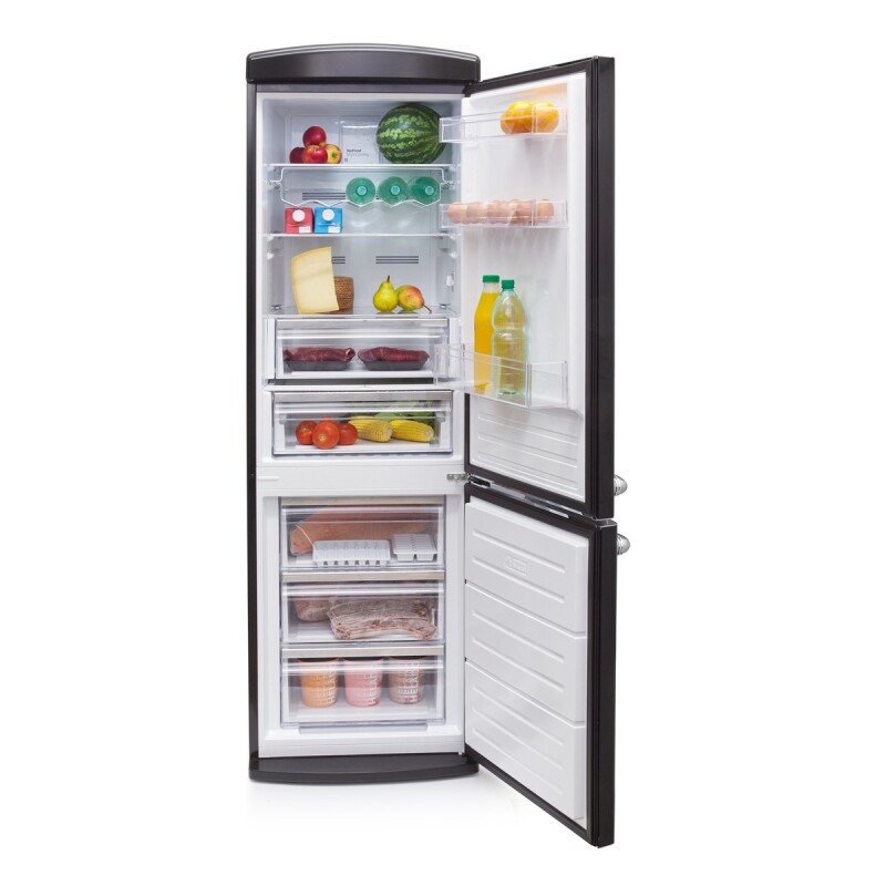 Refrigerador Heladera Retro James Rj 373 Rn Combinada Color Negro Refrigerador Heladera Retro James Rj 373 Rn Combinada Color Negro