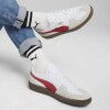 Zapatillas Puma Palermo Lth Hombre White Vapor-gray Club Red