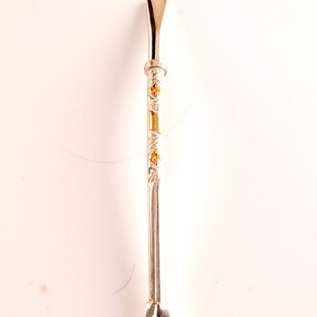 Bombilla De Plata y Oro S34