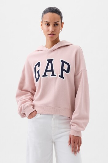 Canguro Logo Gap Oversize Con Felpa Mujer Pink Standard