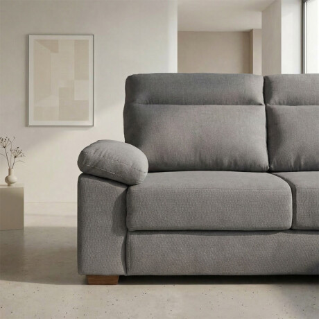 Rinconera Owen - Tela Microfibra - Chaise derecho 12091 (Gris)