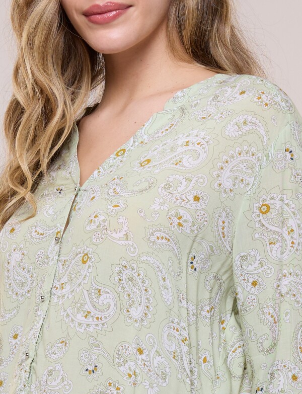 Blusa Arabescos VERDE/MULTI