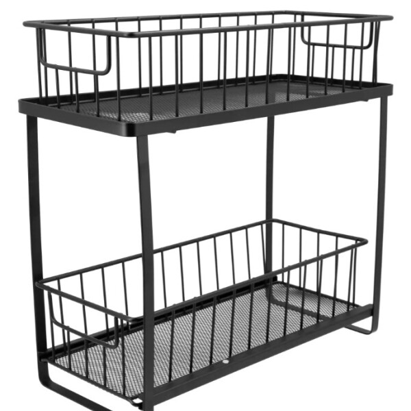 Organizador multiuso Cocina baño Oficina Alacena 2 Estantes Cajones extraibles IMBACK Organizador multiuso Cocina baño Oficina Alacena 2 Estantes Cajones extraibles IMBACK