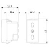 MODULO TOMA EUROAMERICANO 2x10/16A+T c/seg. NEVE MODULO TOMA EUROAMERICANO 2x10/16A+T c/seg. NEVE