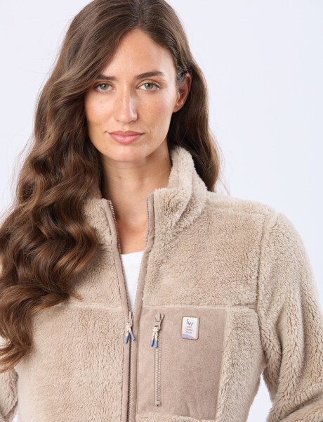CAMPERA DE SHERPA Beige