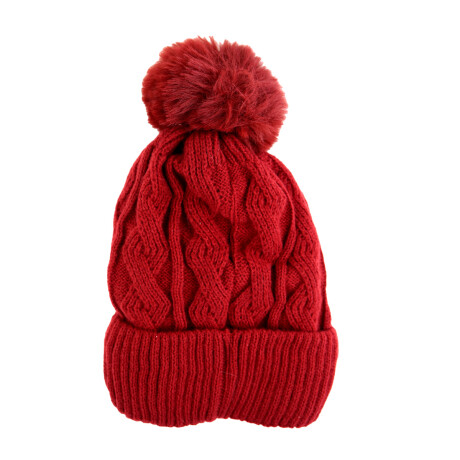 GORRO LANA C/POMPON FORRADO CORDERITO GORRO LANA C/POMPON FORRADO CORDERITO