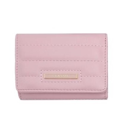 Billetera broche rosa