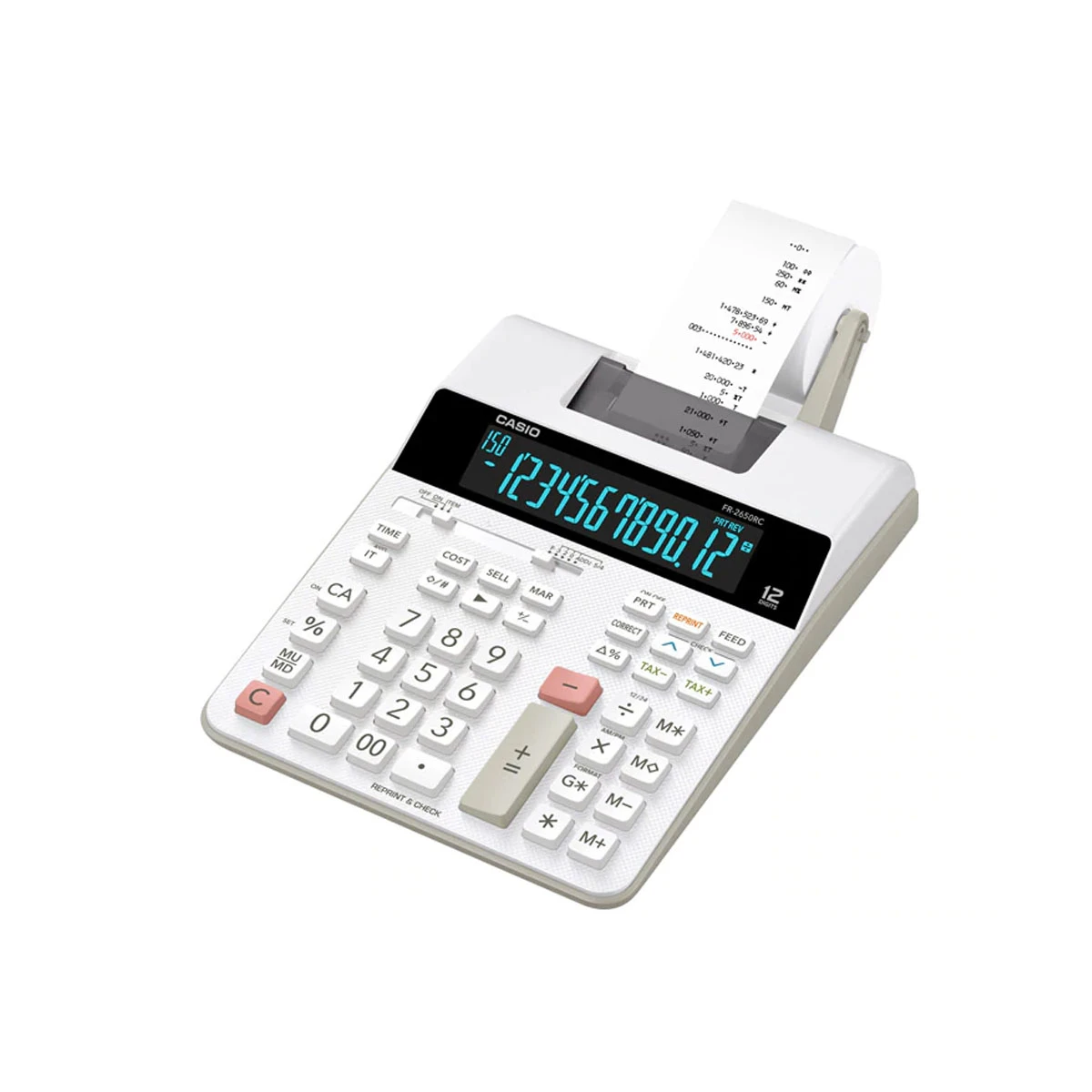 Calculadora Casio FR-2650 12 Digitos 2 Colores Impresora 