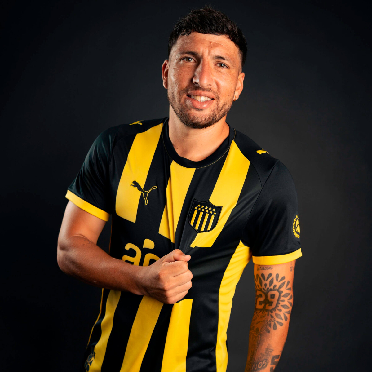 Camiseta de Hombre Puma Peñarol Home - Amarillo - Negro 