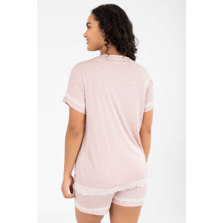 Solange pijama melange pink Rosa antique