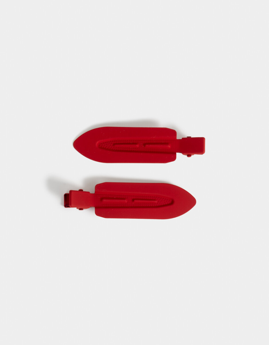 Set De Piquitos Matte Rojo 