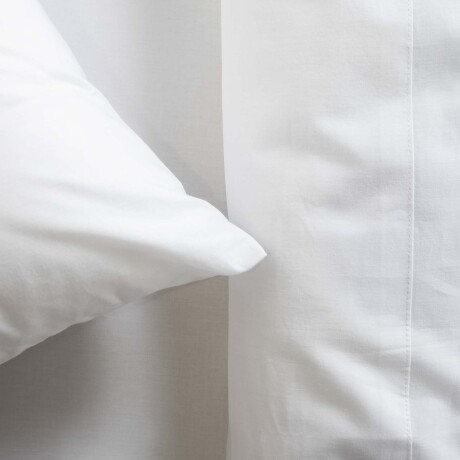 JUEGO DE SÁBANAS QUEEN ALGODON BLANCO COTTON BASIC 180 HILOS