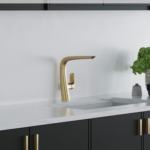 Griferia De Cocina Monocomando Linea Epuyen Fv DORADO-BRUSHED GOLD